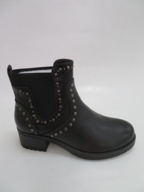 Botki damskie jesienne na płaskim (36-41) Y-078 BLACK