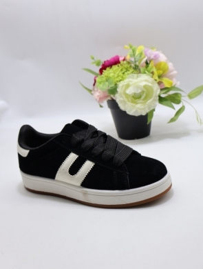 Buty sportowe damskie na płaskim (36-41) JDJ-53 BLACK/BEIGE
