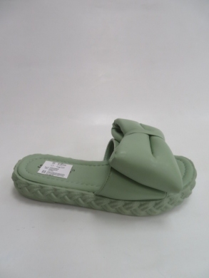 Klapki damskie na płaskim (36-41) TL8-74 GREEN