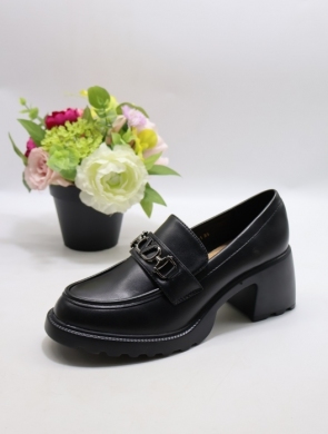 Półbuty damskie na obcasie (36-41) XYX-25226-1 BLACK
