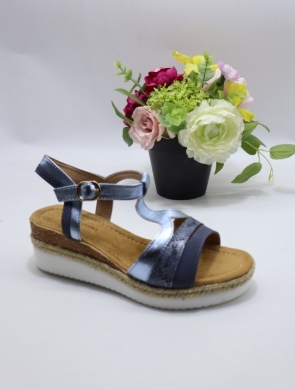 Sandały damskie na koturnie (36-41) F6897 BLUE
