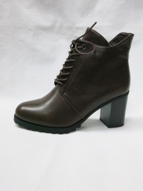 Botki damskie ocieplane na obcasie (36-41) X-335-8A BROWN