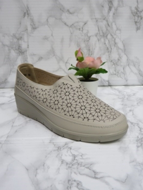 Półbuty damskie na koturnie (36-41) 0586 BEIGE