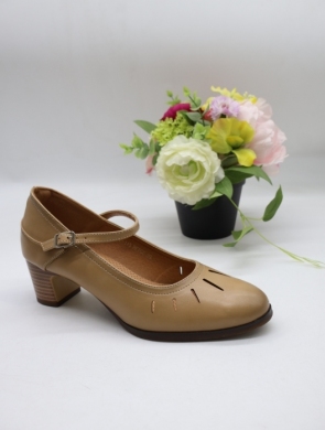 Czółenki damskie na obcasie (36-41) YCC-115 BEIGE