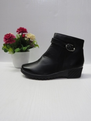Botki damskie ocieplane na koturnie (36-42) QY-4 BLACK