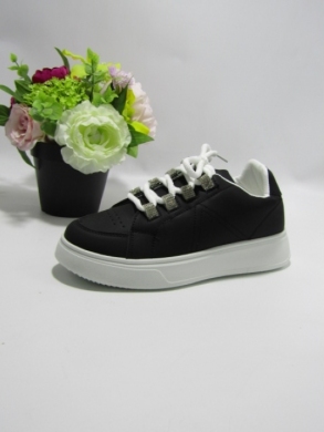 Buty sportowe damskie na płaskim (36-41) 85-961 BLACK