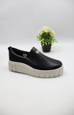 Półbuty damskie na płaskim (36-41) 6249-1 BLACK