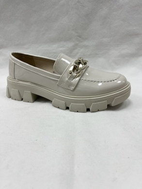 Mokasyny damskie na płaskim (36-41) 999-1 BEIGE