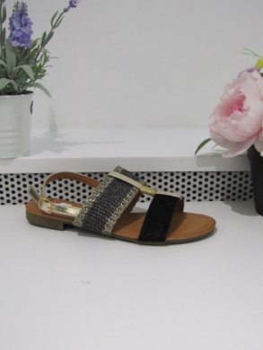 Sandały damskie na płaskim (36-41) 8095 BLACK