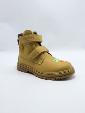 Botki chłopięce ocieplane (32-37) HC363 CAMEL/BROWN
