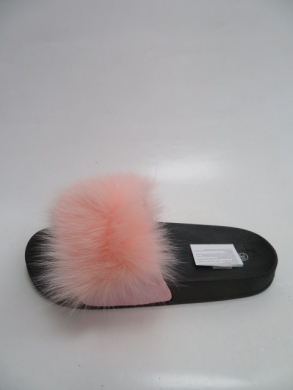 Klapki damskie z futerkiem (36-41) 3116  PINK