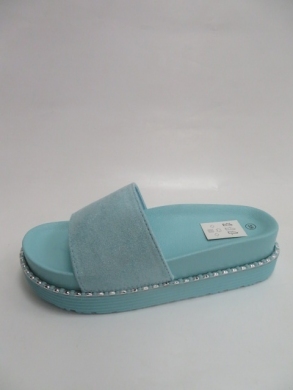 Klapki damskie na koturnie (36-41) LS-118 BLUE