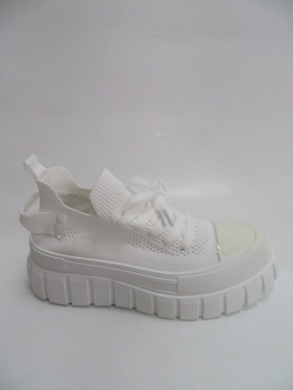 Buty sportowe damskie na płaskim (36-41) 1734 WHITE
