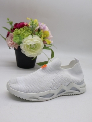 Buty sportowe damskie na płaskim (36-41) REB054 WHITE