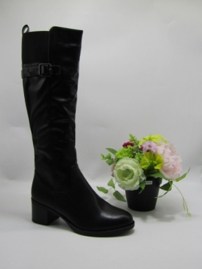 Kozaki damskie ocieplane na obcasie (36-41) SG-769 BLACK