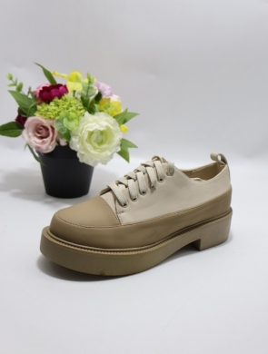 Półbuty damskie na płaskim (36-41) 4664-1 APRICOT