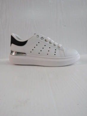 Buty sportowe damskie na płaskim (36-41) WW009 WHITE/BLACK