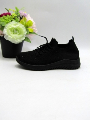 Buty sportowe damskie na płaskim (36-41) XLL-23189 BLACK