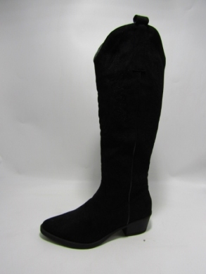 Kozaki damskie ocieplane na obcasie (36-41) F1225 BLACK