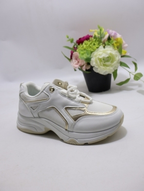 Buty sportowe damskie na płaskim (36-41) 5075 WHITE