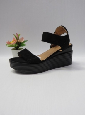 Sandały damskie na koturnie (36-41) B-9012 BLACK
