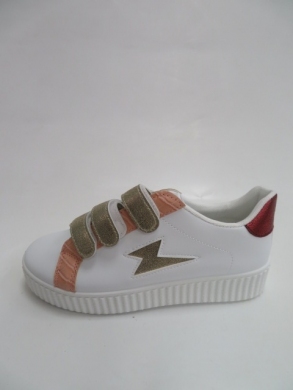 Buty sportowe damskie na płaskim (36-41) M973 WHITE/PINK