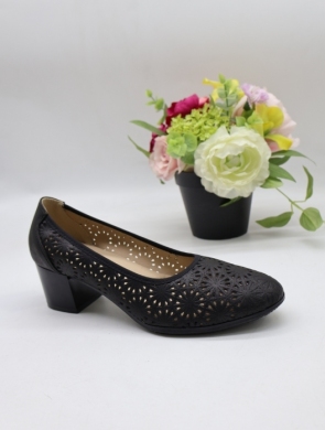 Czółenki damskie na obcasie (36-41) J-371 BLACK