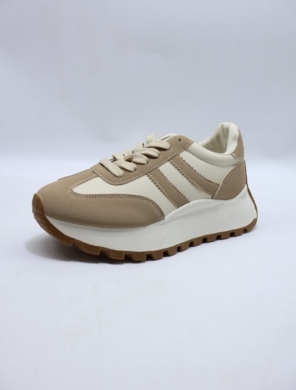 Buty sportowe damskie na płaskim (36-41) 25803 KHAKI