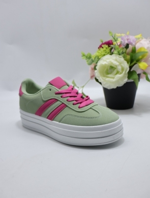 Buty sportowe damskie na płaskim (36-41) 2048 GREEN