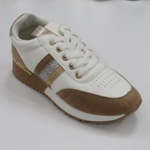 Buty sportowe damskie na płaskim (36-41) R-51 WHITE