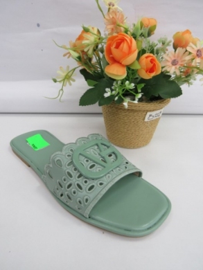 Klapki damskie na płaskim (36-41) 5269 AQUA