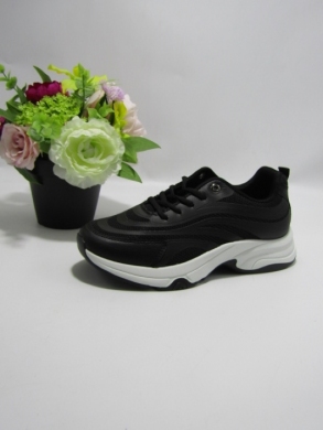 Buty sportowe damskie na płaskim (36-41) J-183 BLACK