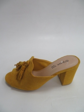 Klapki damskie na obcasie (36-41) 1-112 YELLOW