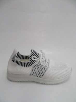 Buty sportowe damskie na płaskim (37-41) YM003-2 WHITE