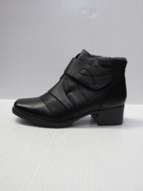 Botki damskie ocieplane na obcasie (37-42) 2665-1 BLACK