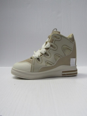 Buty sportowe damskie na koturnie (36-41) 8-60 BEIGE