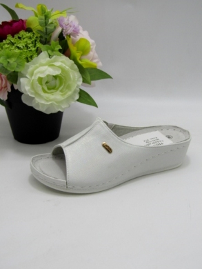Klapki damskie na koturnie (36-41) 7AA221 SILVER