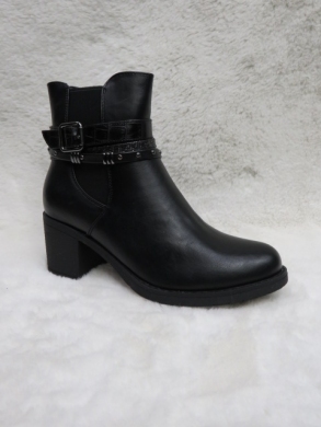 Botki damskie ocieplane na obcasie (36-41) C738 BLACK