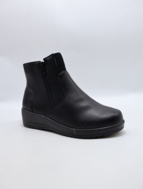 Botki damskie ocieplane na płaskim (36-41) W33-A10 BLACK
