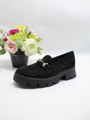 Mokasyny damskie na płaskim (36-41) G1708 BLACK