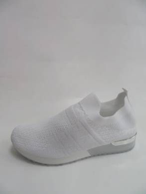 Buty sportowe damskie na płaskim (36-41) A22 WHITE