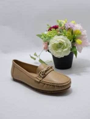 Mokasyny damskie na płaskim (36-41) 2235A APRICOT
