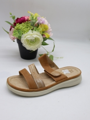 Klapki damskie na płaskim (36-42) 21206-5 CAMEL