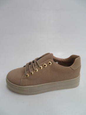Buty sportowe damskie na płaskim (36-41) 6189 KHAKI