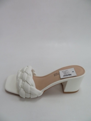 Klapki damskie na obcasie (36-41) 1-166 WHITE