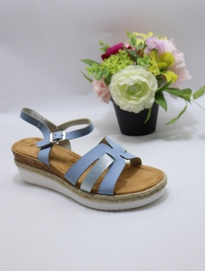 Sandały damskie na koturnie (36-41) F6895 BLUE