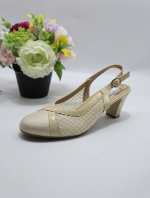 Sandały damskie na obcasie (36-41) J-327 BEIGE