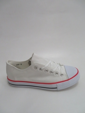 Trampki damskie na płaskim (36-41) ZC-2 WHITE