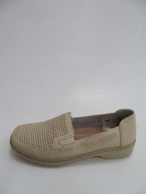 Półbuty damskie na płaskim (36-42) 91018 BEIGE