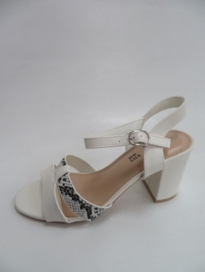 Sandały damskie na obcasie (36-41) 1-110 WHITE